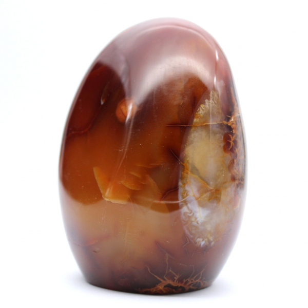 Äkta polerad karneolprydnad från Madagaskar - Dekorativt och samlarbart mineral