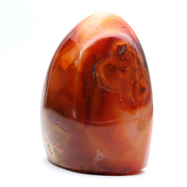 Polerad karneol natursten - Liten dekorativ ornament (Madagaskar)