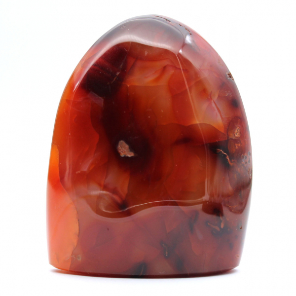 Polerad karneol liten bit - Dekorativt mineralprov (Madagaskar)