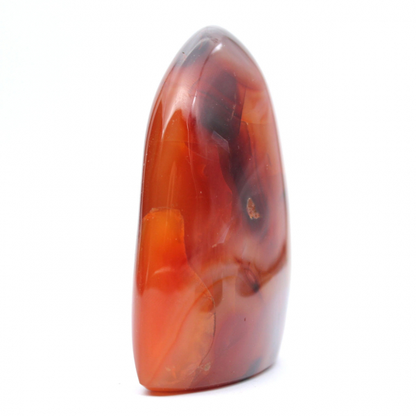 Polerad karneol liten bit - Dekorativt mineralprov (Madagaskar)