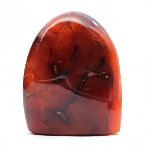 Polerad karneol liten bit - Dekorativt mineralprov (Madagaskar)