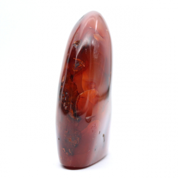 Polerad karneol liten bit - Dekorativt mineralprov (Madagaskar)
