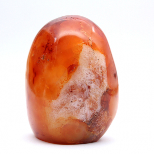 Polerad karneolminiatyr - Samlarobjekt i natursten (Madagaskar)