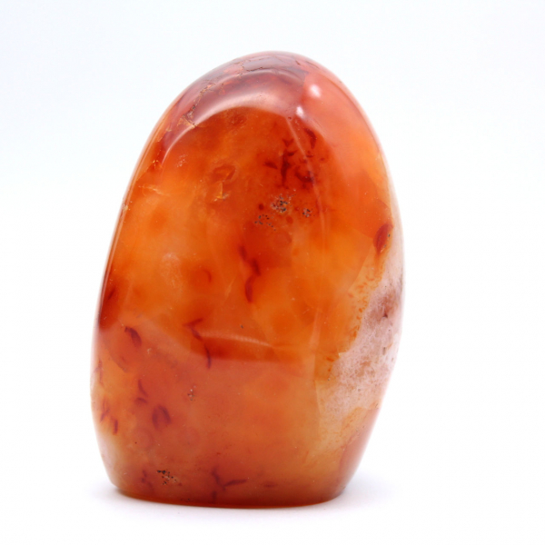 Polerad karneolminiatyr - Samlarobjekt i natursten (Madagaskar)