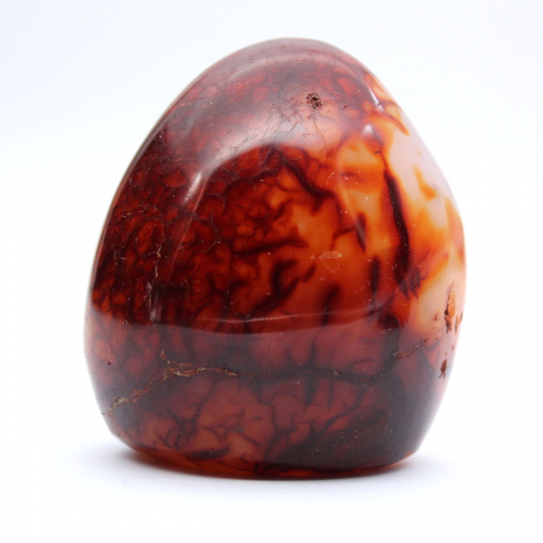 Polerad karneol mycket liten prydnad - Autentisk mineral från Madagaskar (225g)
