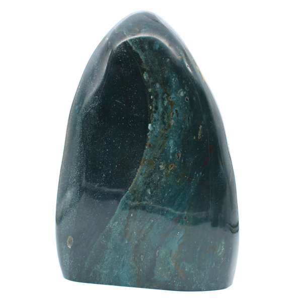 Stor dekorativ sten Polerad grön jaspis, mineral Madagaskar
