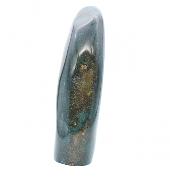 Stor dekorativ sten Polerad grön jaspis, mineral Madagaskar