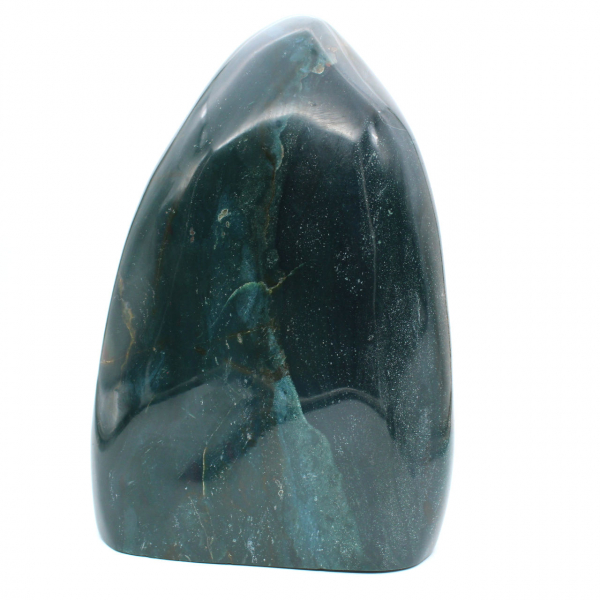 Stor dekorativ sten Polerad grön jaspis, mineral Madagaskar