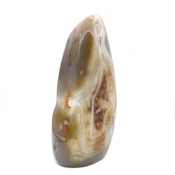 Polerad naturlig karneol, stort mineralprydnad från Madagaskar