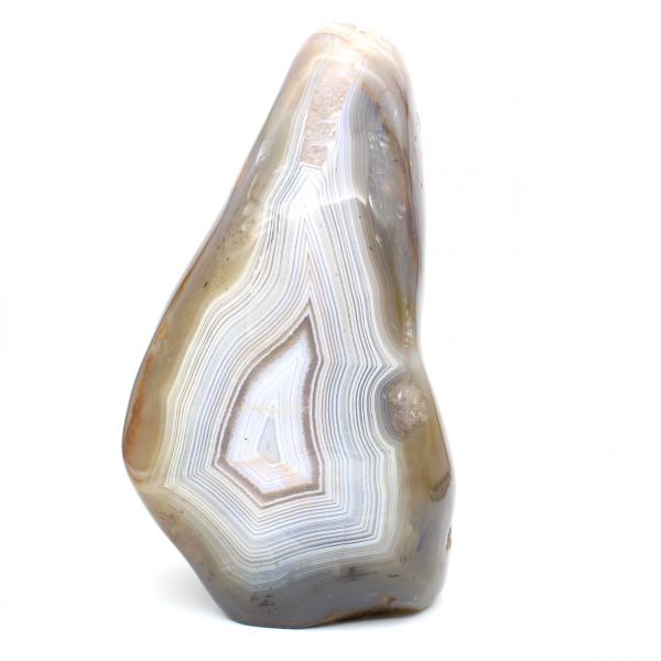 Polerad naturlig karneol, stort mineralprydnad från Madagaskar