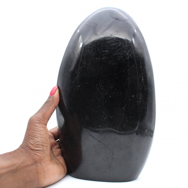 Polerat turmalinexemplar, stort mineralprydnad, Madagaskar