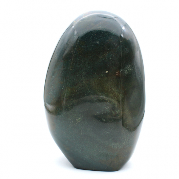 Stor polerad grön jaspissten, mineralprov, Madagaskar