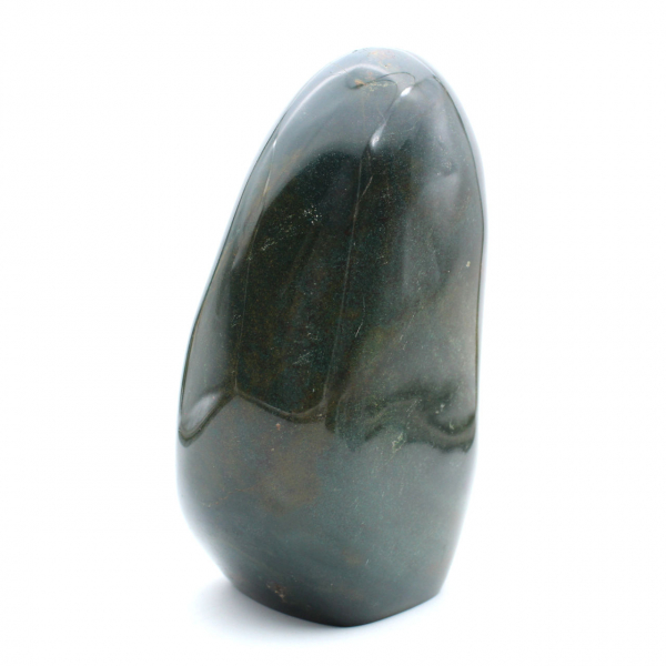 Stor polerad grön jaspissten, mineralprov, Madagaskar