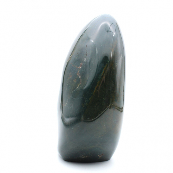 Stor polerad grön jaspissten, mineralprov, Madagaskar