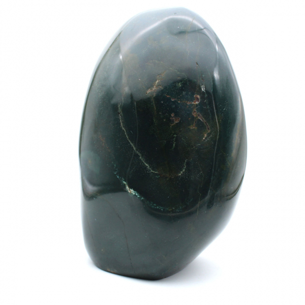 Stor polerad grön jaspissten, mineralprov, Madagaskar