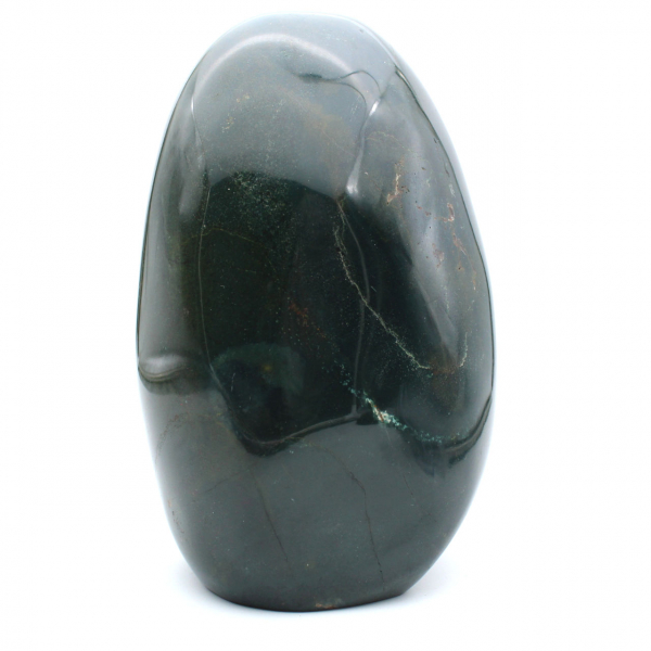 Stor polerad grön jaspissten, mineralprov, Madagaskar