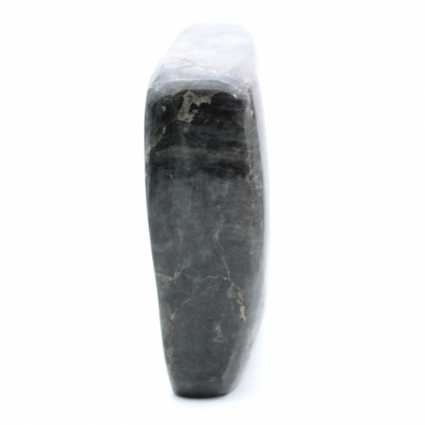 Polerad labradorit, XXL mineralprydnad, samlarobjekt, Madagaskar