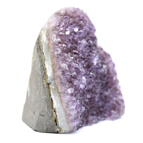 Naturlig ametist från Brasilien: Elegant liten geode