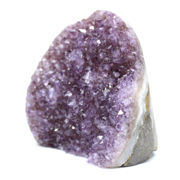 Naturlig ametist från Brasilien: Elegant liten geode