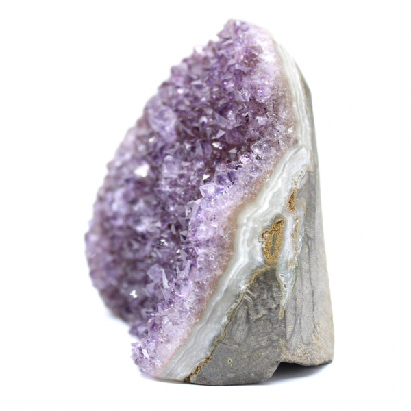 Naturlig ametist från Brasilien: Elegant liten geode