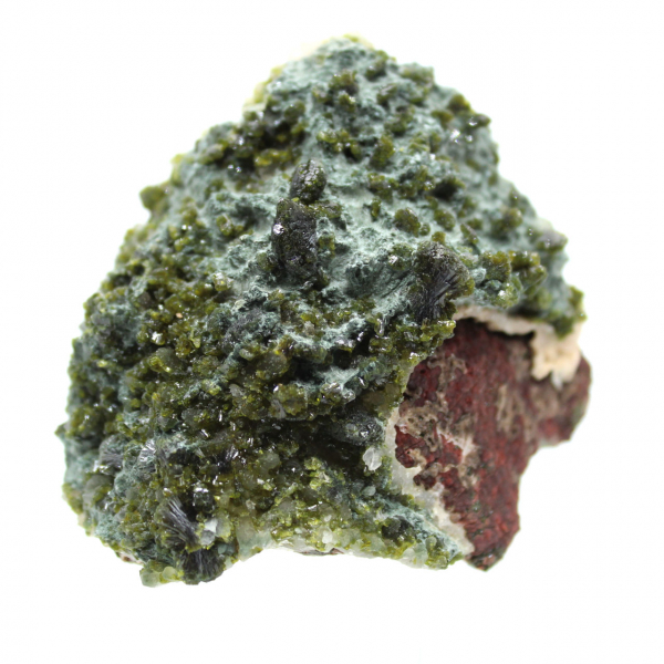 Imilchil-epidotkristaller på klar matris