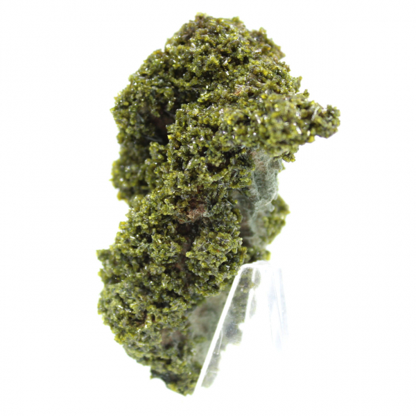 Epidotkristaller från Marocko på beige matris