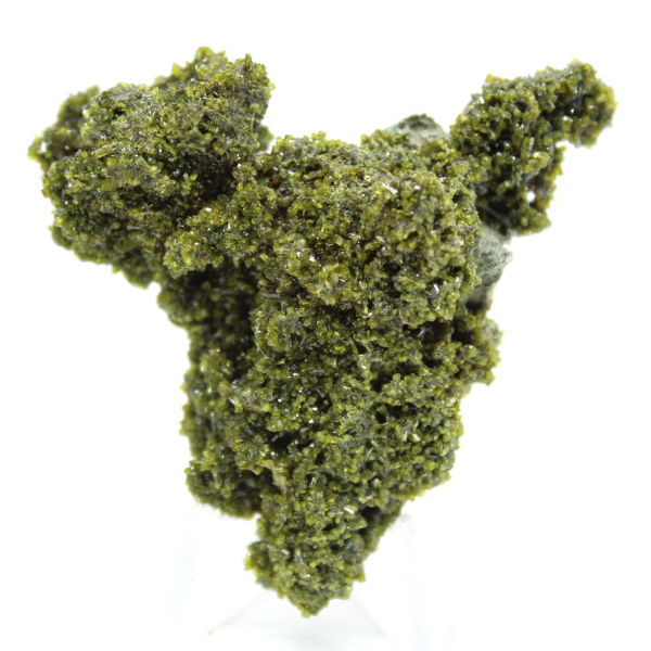 Gröna epidotkristaller på matris från Marocko