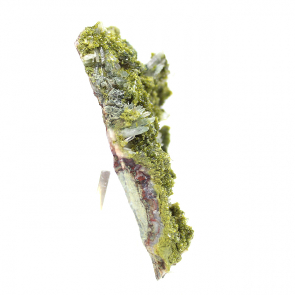 Marockansk epidot på beige matris