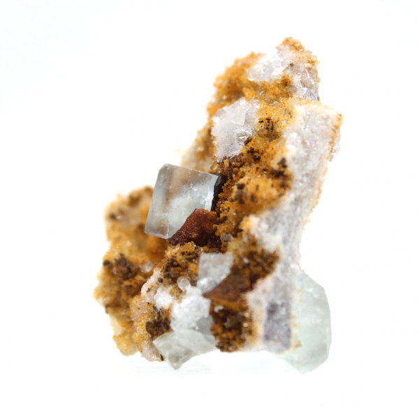 Mycket litet fluoritprov: Gröna kristaller, Marocko