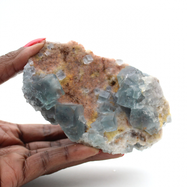 Naturlig grön fluorit: Prov på sten för insamling