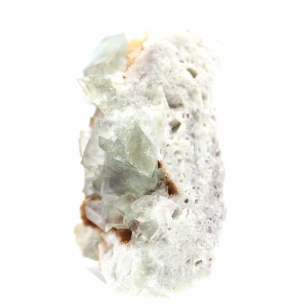 Rå fluorit för dekoration: Gröna kristaller från Marocko