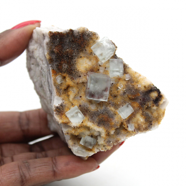 Samlarens gröna fluorit: Litet exemplar på matris