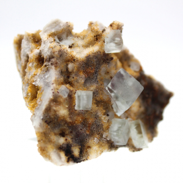 Samlarens gröna fluorit: Litet exemplar på matris