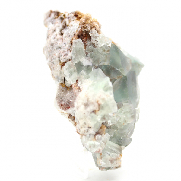 Grön fluorit på matris: Litet samlarobjekt från Marocko