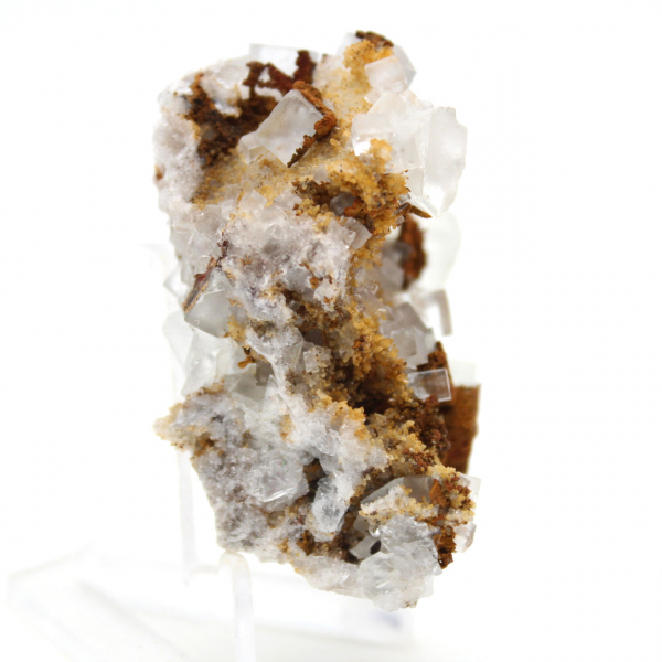 Miniatyrgrön fluorit: Marockansk kristall på sten