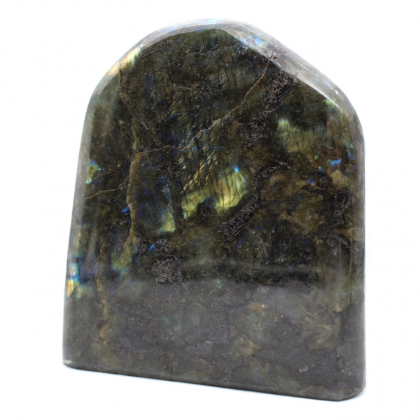 Polerad labradorit från Madagaskar, dekorativt exemplar