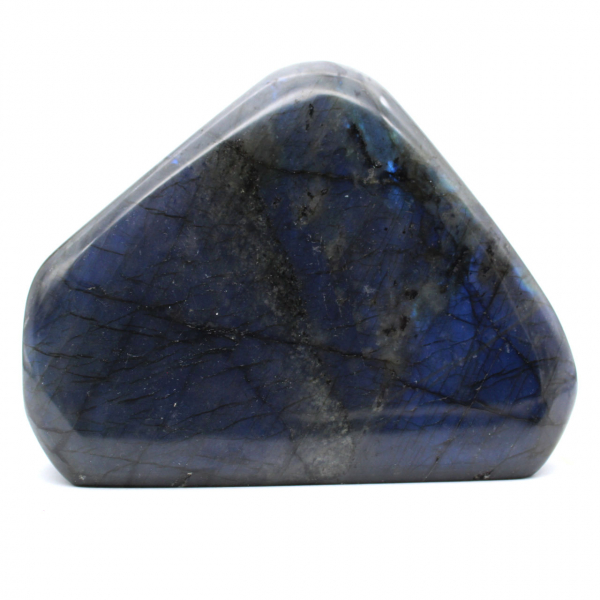 Polerad labradorit, dekorativ stenprov