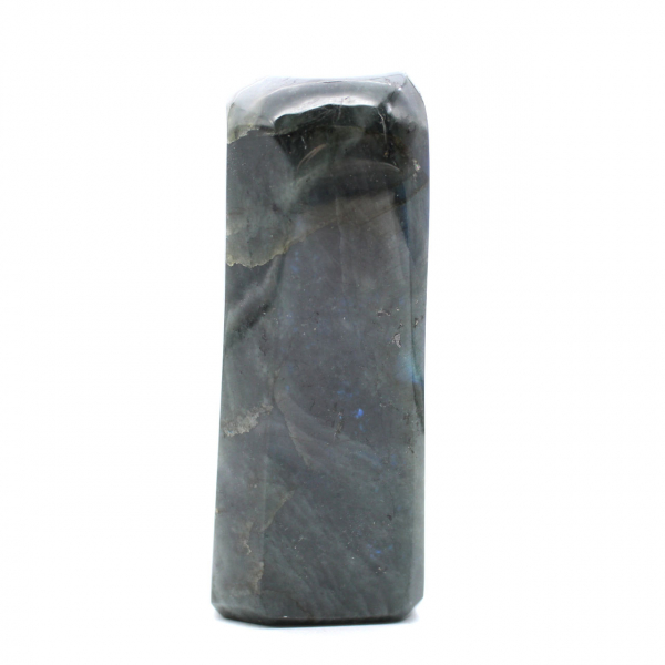 Polerad labradoritprydnad, natursten