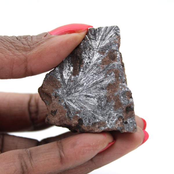 Mycket liten kristallin pyrolusit, prov