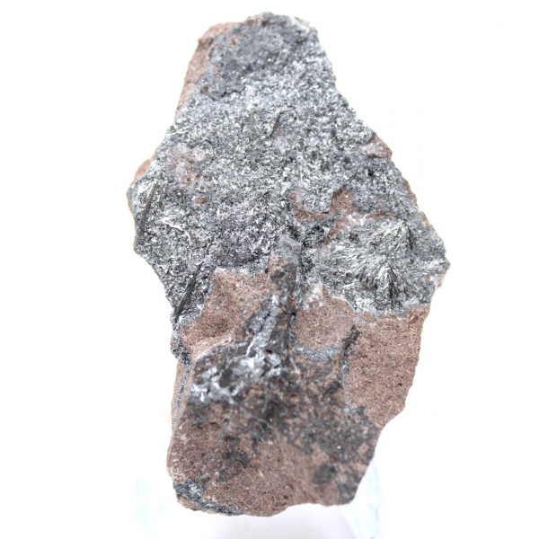 Pyrolusit, rå bergart, finkristallisering, Marocko