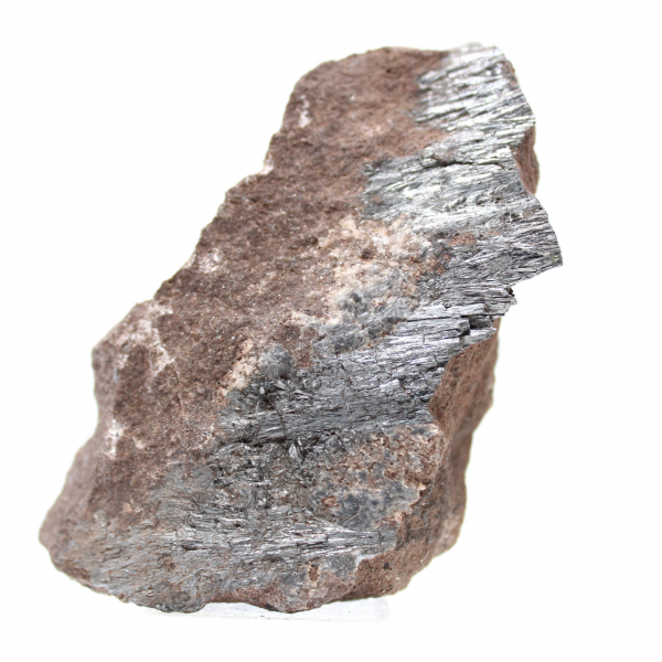 Pyrolusitkristallisation från Marocko, grovt prov