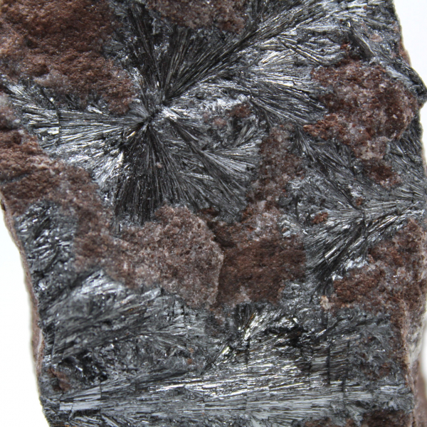 Pyrolusit från Marocko, mineralkristaller för samling