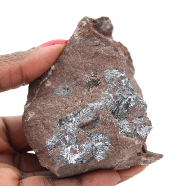 Marockansk pyrolusit, autentisk kristallisering