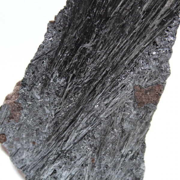 Pyrolusit, naturlig kristalliserad sten från Marocko