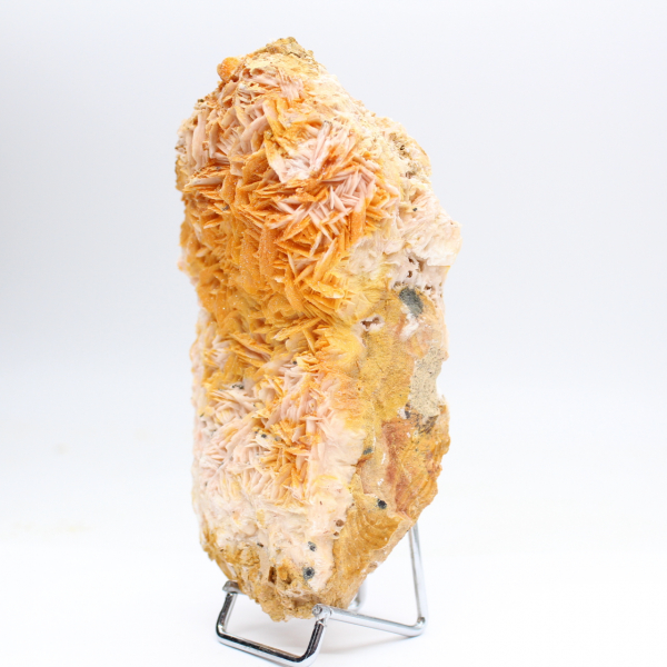 Naturliga orange barytkristaller från Marocko