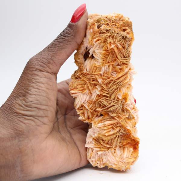 Marockansk orange baryt i naturlig kristallisering