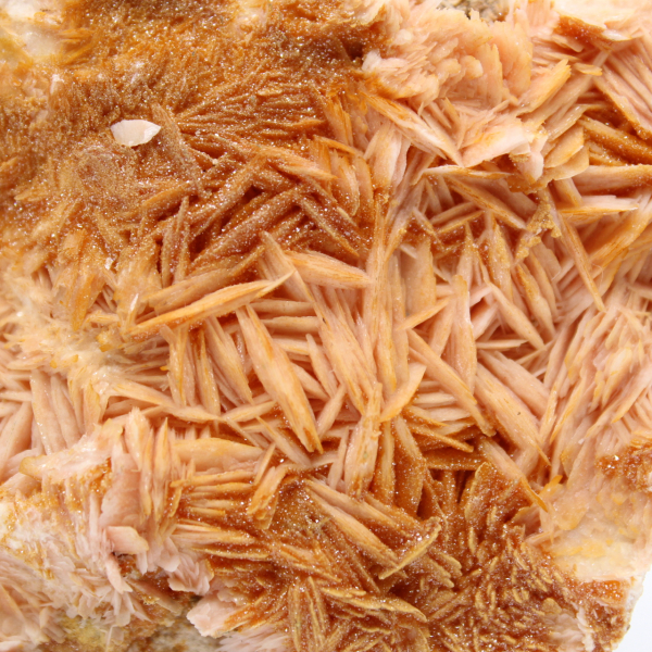 Samlarbara marockanska orange barytkristaller