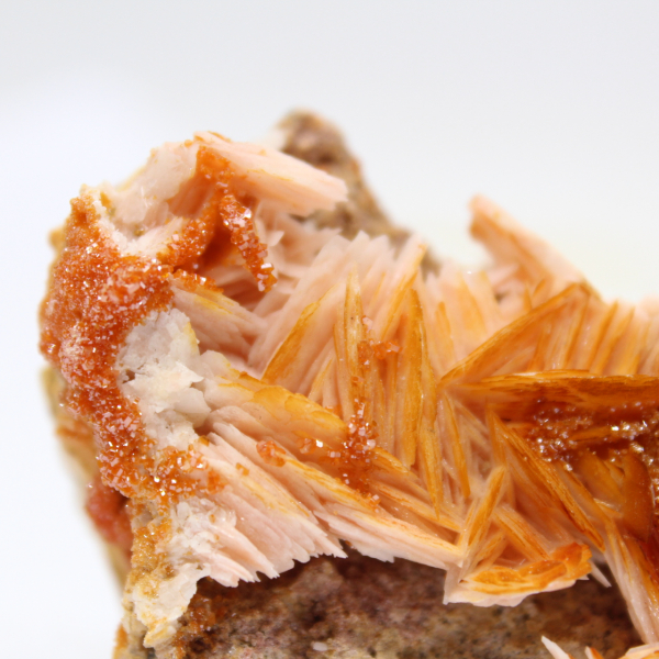 Litet exemplar av orange baryt från Marocko