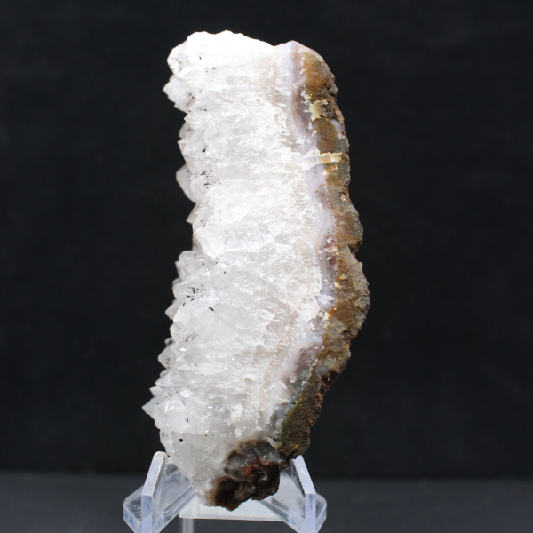 Goetitkvartskristaller, rå naturlig bergart, Marocko