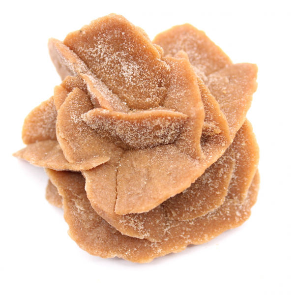 Stor ökenroskristall: exemplar från Marocko